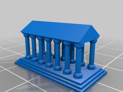 Greek Temple with pediment
