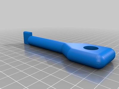 Shorter key with hole for 3D printed padlock