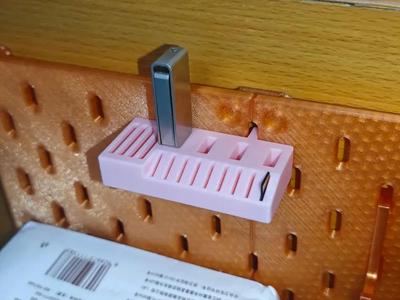 IKEA Skadis Pegboard USB/SD/Micro-SD Card Holder