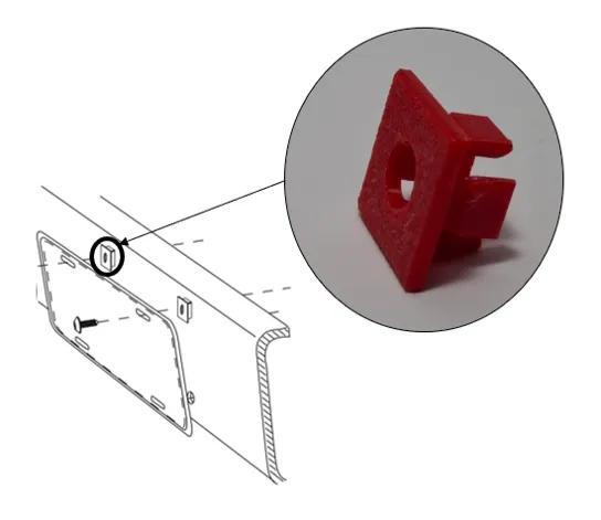 License Plate Holder Nut   