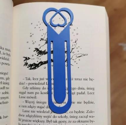 Bookmarks, heart paperclip.   