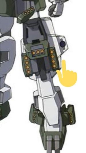 Leg gun camera for Gundam Zabanya
