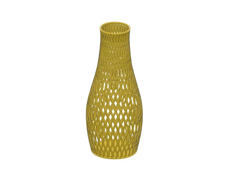Weave Look Mesh Vase   