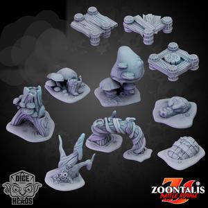 Swamp Scatter Terrain (pre-supported included)