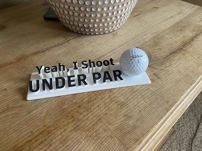Golf Desk Topper