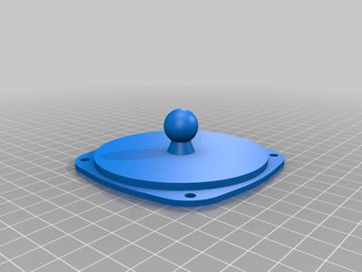 Boat dashboard phone ram mount