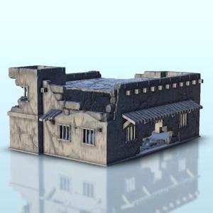 Desert destroyed shop - Arabian Flames of war Bolt Action Desertic Modern Warhammer