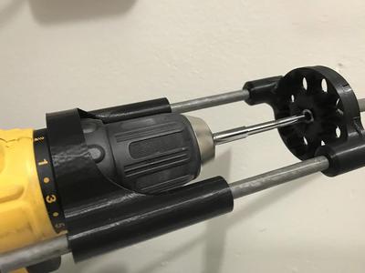 Hand held drill jig for 22 liner