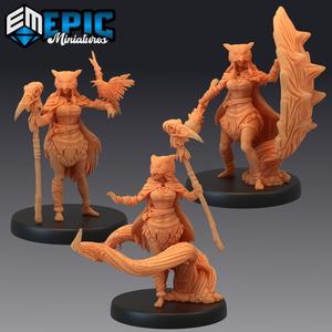 Owlbear Druid Set / Female Nature Leader / Forest Guardian / Woodland Encounter
