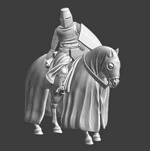 Mounted Crusader accessing the battlefield