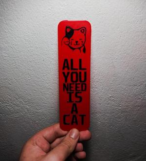 Cat bookmark   