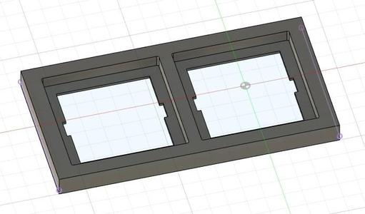 2fach Rahmen für 63mm Schalterprogramme