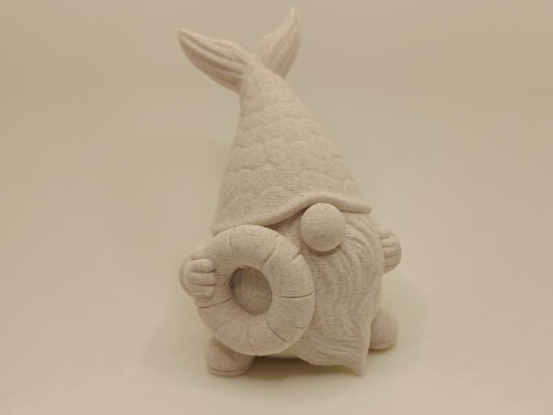 Maritime Gnome with Life Preserver & Fish Hat