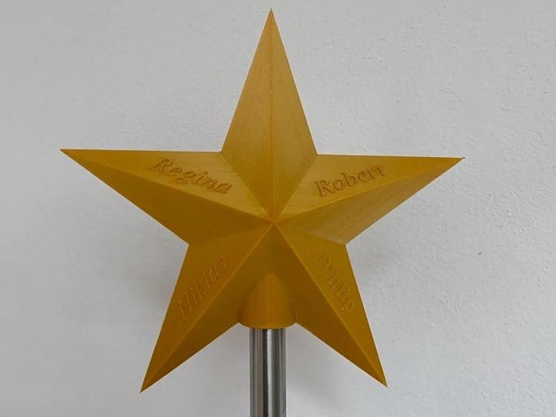 Christmas star for the treetop