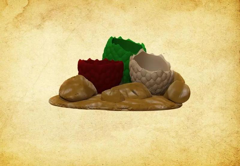 vaso ninho de dragao para plantas ou doces