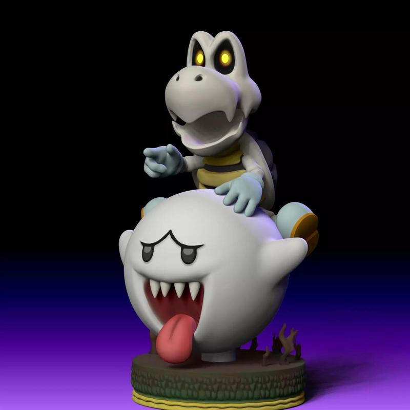 DRY BONES - HUESOS SECOS - HALLOWEEN - MARIO BROS Y BOO