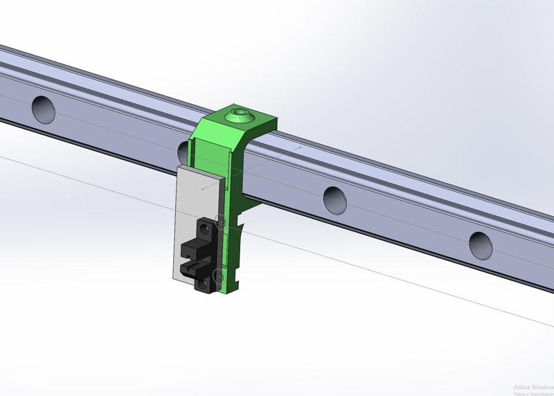 Opto endstop adaptor for hiwin 20mm rail