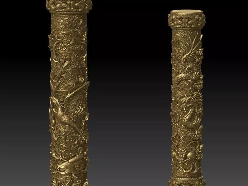 Dragon and Phoenix columns