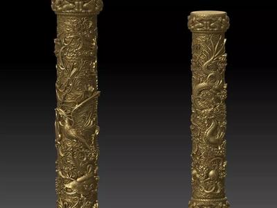 Dragon and Phoenix columns