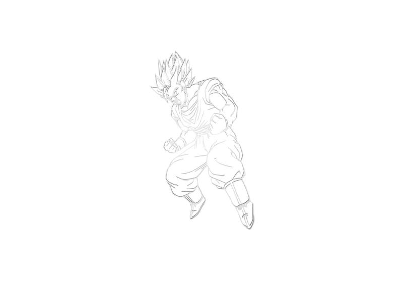 Goku wall art