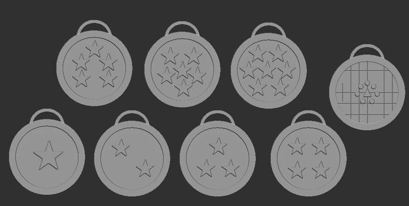 DRAGON BALL CHRISTMAS ORNAMENTS