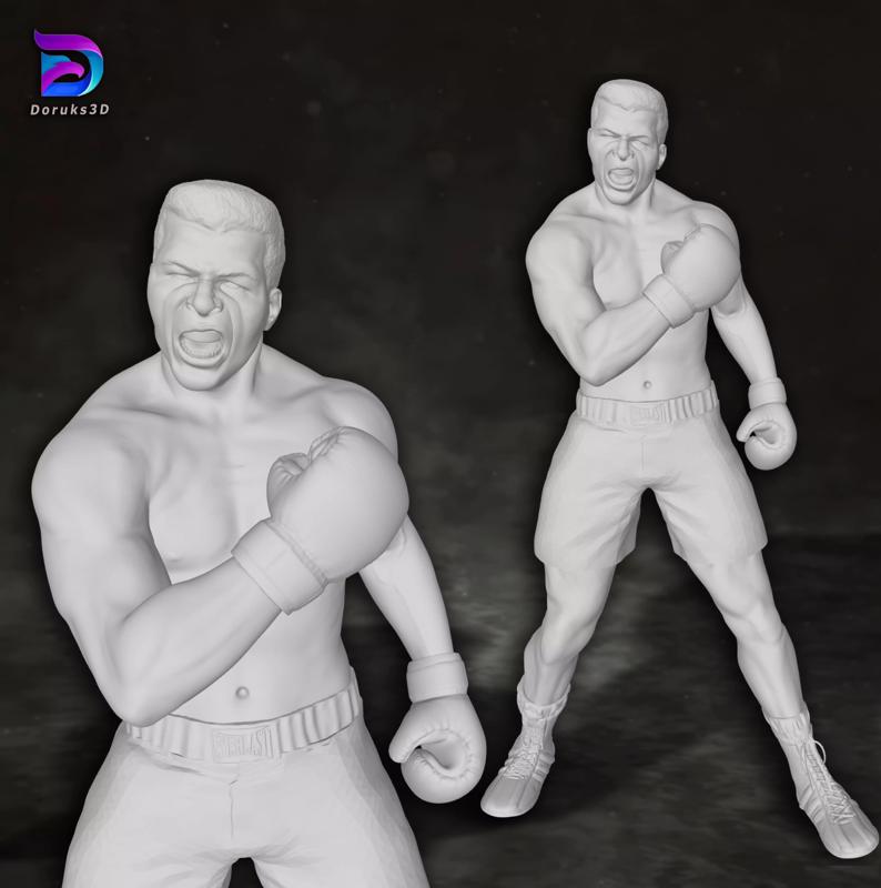 Muhammed Ali box boxer king legend sport Custom 3D print model