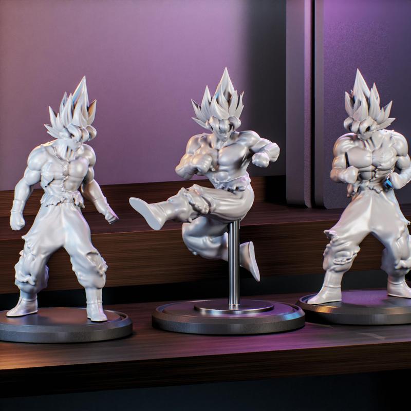 Dragon Ball Z - Goku x 3 pose pack - FREE
