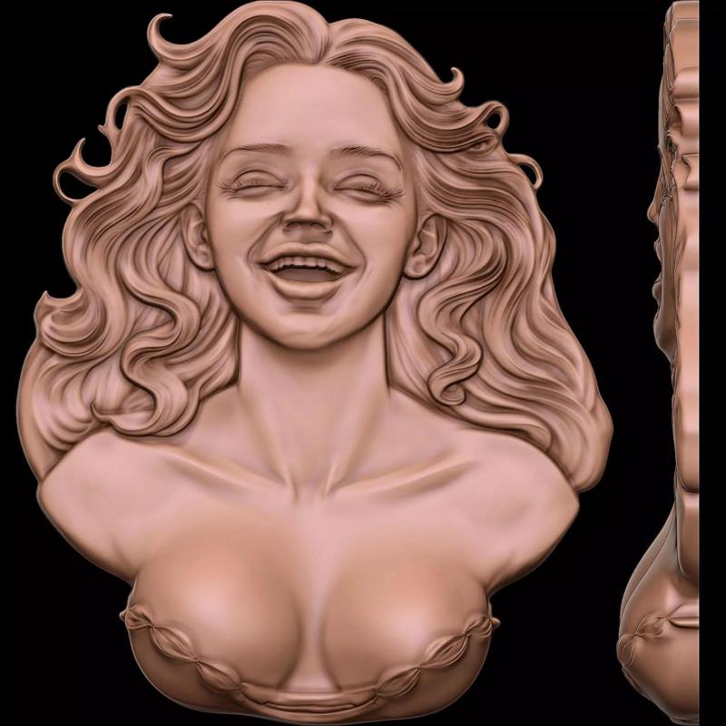 Ecstasy Woman STL file for 3d Printing or CNC