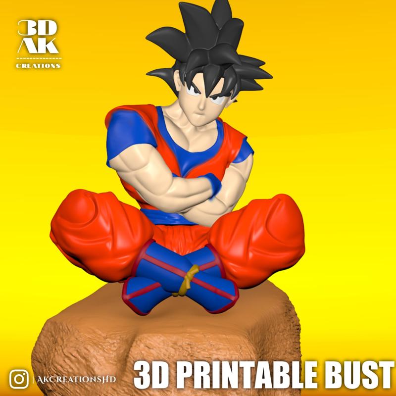 Goku - Dragonballz Bust - 3d Printable