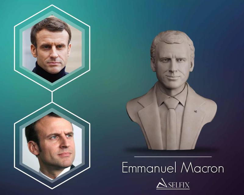 Emmanuel Macron Bust