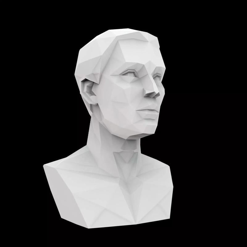 Cubist Bust 3D Printable Model