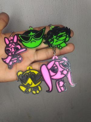 Power puff girls keychain - Power puff girls keychain