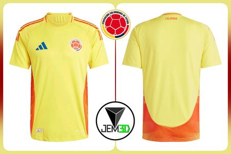 KEYCHAIN AND PICTURE OF COLOMBIA JERSEY YEAR 2024