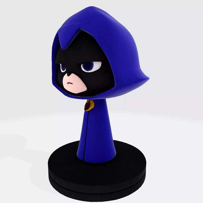 Raven  Stylized Cloaked Figurine for 3D Printing