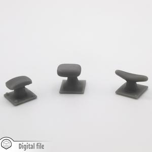 1:87 HO Set of 3 marine port bollard #2 train model 3D stl file