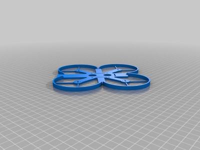 Micro 110mm FPV Quadcopter 3" propellers.Quad for Kakute AIO FC (20x20mm) and 1104 Motors