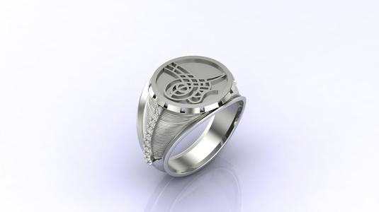 Gents Ring Print Ready STL 3DM Gents Rings Diamond Men Ring 3D print model