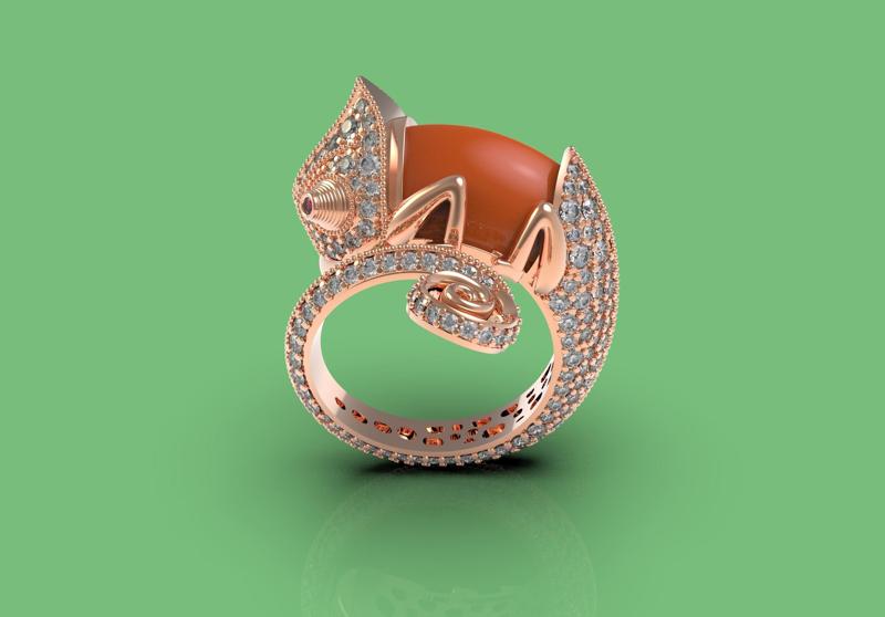 Cameleon Enemel Ring