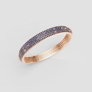 3D Printable Jewelry design of Bangle with diamonds
