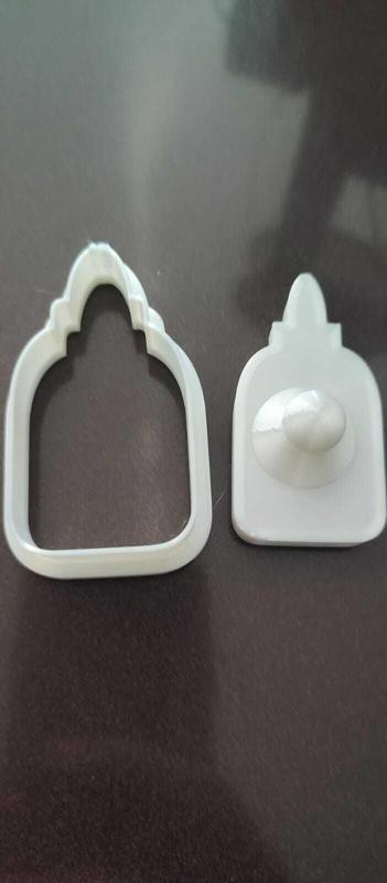 Cookie cutter and stamp on school glue template, teachers day