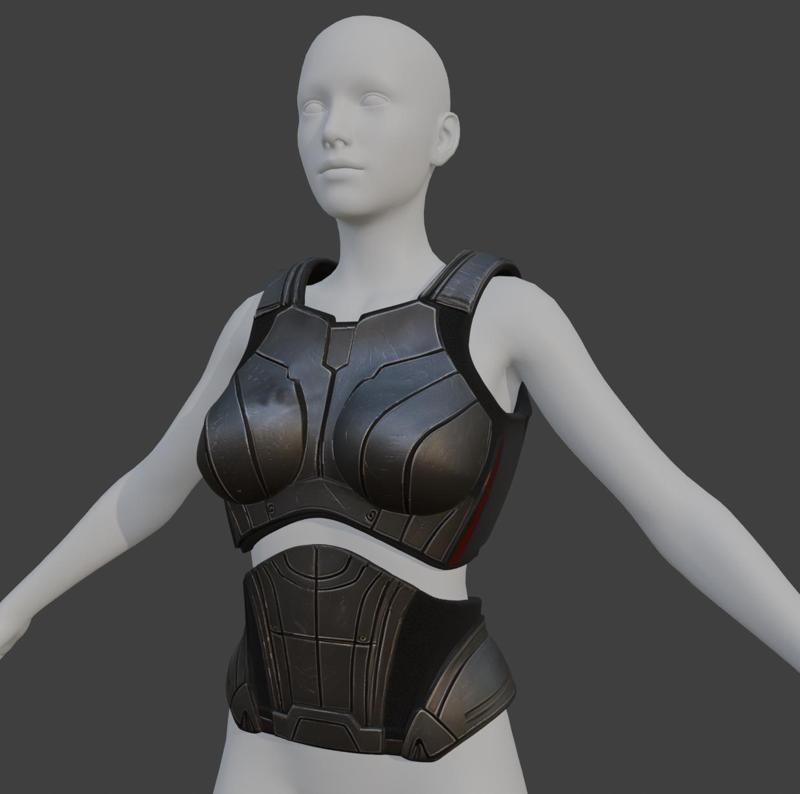 N7 Breast Armor and Belly Plate