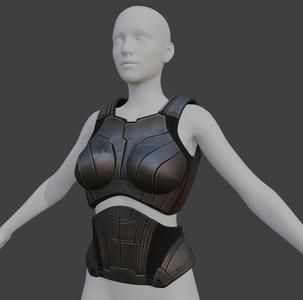 N7 Breast Armor and Belly Plate
