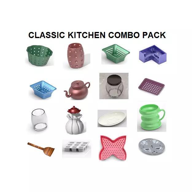 CLASSIC KITCHEN COMBO PACK 3D Model Collection