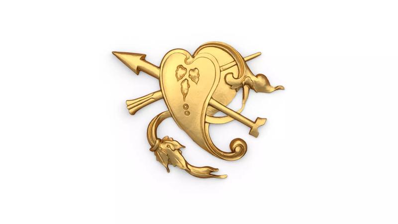 Classic carved decor ornament 485