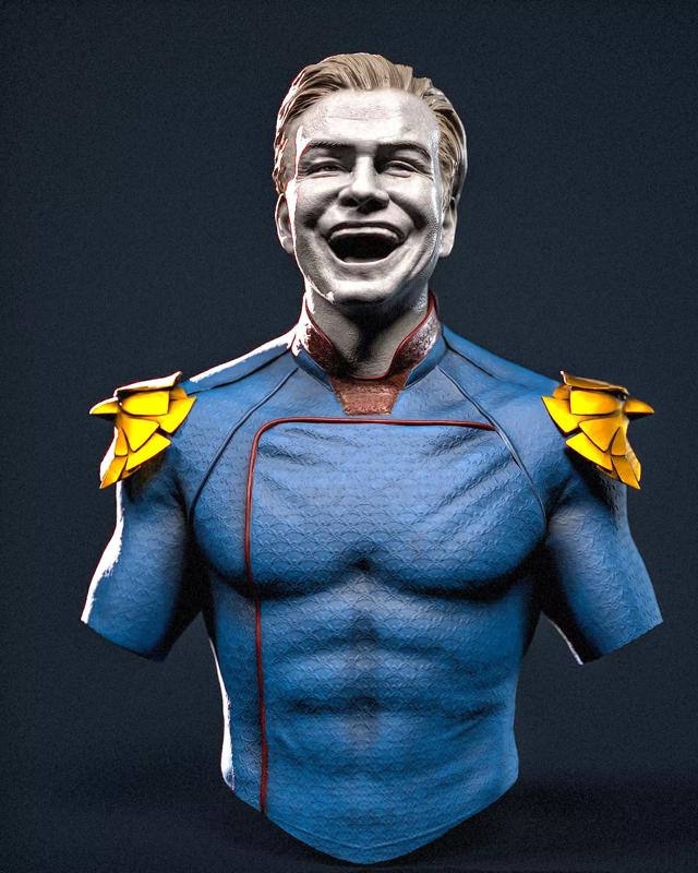Laugh The Boys homelander Antony Starr bust headsculpt