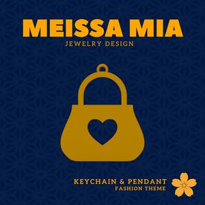 Mini Chic – 3D Print File for Handbag Keychain or Pendant - Bag Accessories - Handbag Pendant - Girl's Fashion