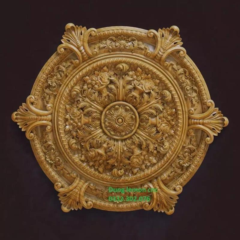 01 Round rosette 3D print model 6