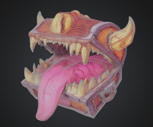 DND MIMIC CHEST- DND Mimic Chest 3D Model (STL File)