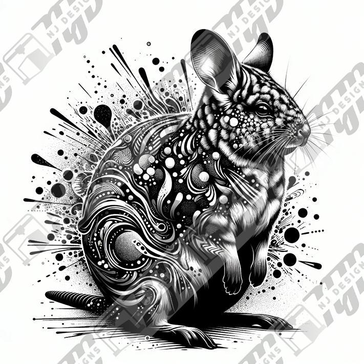 Abstract Australian Bilby Vector Design - FREE!