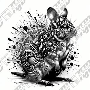 Abstract Australian Bilby Vector Design - FREE!